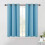 Blackout Curtains with Silver Grommets, Teal Blue, 34x60 1