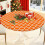 Round Elastic Tablecloth 45-56 in, Vinyl with Flannel Back 1