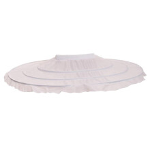 Ballet Skirt Petticoat Elastic Waist 3 Hoop Flat for Gothic Gown Performance 60 cm