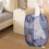 2 πτυσσόμενα καλάθια πλυντηρίου με αναδιπλούμενο άνοιγμα, πτυσσόμενα καλάθια από 6