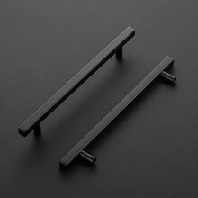 Maniglie per mobili nere opache, interasse 127 mm, confezione da 30 pezzi