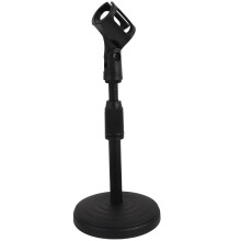 mic stand Adjustable Desktop Mic Stand with Clip - Short Table Microphone Stand,4.53"X4.53"X14.17"