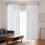 Solid Color Sheer Curtains Semi-Sheer Rod Pocket 2-Pack 5