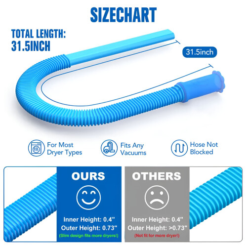 Kit de nettoyage pour conduit de sécheuse HIBIBUD 1