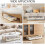 Gaveta para guardar embaixo da cama com rodinhas, 30,7 x 16,9 x 6,7 polegadas. 3