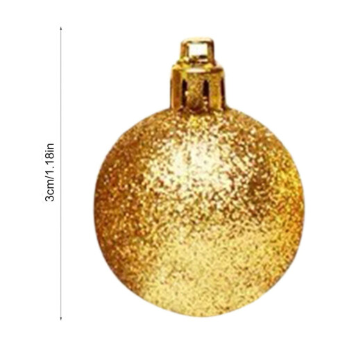 Dekorative, bruchsichere Weihnachtsbaum-Anhänger, 100 mm große Weihnachtskugeln, 24er-Packung 1