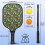 Σετ κουπιών Pickleball από fiberglass με λουλούδια και 2 μπάλες και τσάντα – Συμβατό με 4
