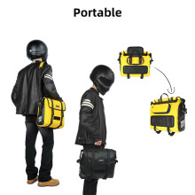 Rhinowalk Motorcycle Side Rack Bag 15L Waterproof Quick Release Motorbike Saddlebag Pannier Bag Motor Storage Pack A