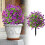 Künstliche violette Kugel (61 cm) mit Erdspieß 2