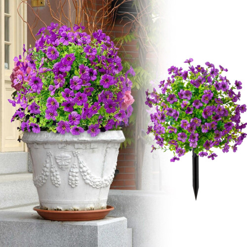 Künstliche violette Kugel (61 cm) mit Erdspieß 1