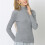 Damen-Rippstrickpullover mit Rollkragen, schmale Passform, leichter Langarmpullover 4