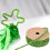 Groen metallic lametta lint, 10 meter 4