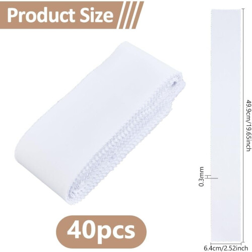 40 bandes de tissu de coton pour patchwork, 50 x 6,5 cm 1