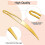 31Pc Crochet Needle Locking Tool Set, Dreadlocks Needles Hair Bent Tools with Dreadlocks Hair Ring 6