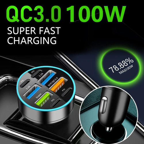 USB car charger adapter 4-port for Android phones 1