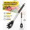 GYDEK Silicone Slotted Pasta Fork,Home Kitchen Noodle Spoon Server, Spaghetti Strainer, Black 3
