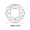 Metallkransform rund, robust, 20 cm for DIY-dekor 3