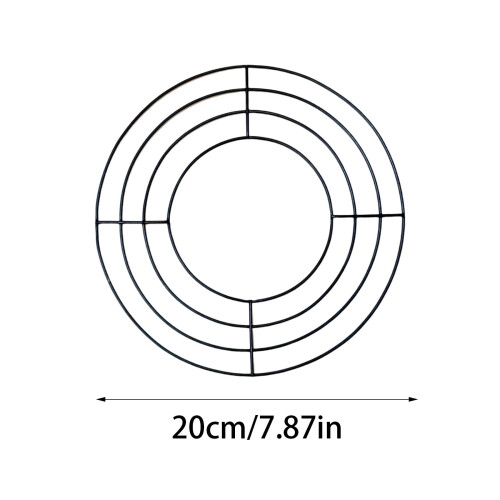 Metallkransform rund, robust, 20 cm for DIY-dekor 2