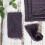 Serviettes de table en gaze de coton BalsaCircle5Pieces violettes 21" 3