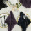 Serviettes de table en gaze de coton BalsaCircle5Pieces violettes 21" 5