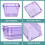 Set di 25 organizer per cassetti in plastica trasparente 2