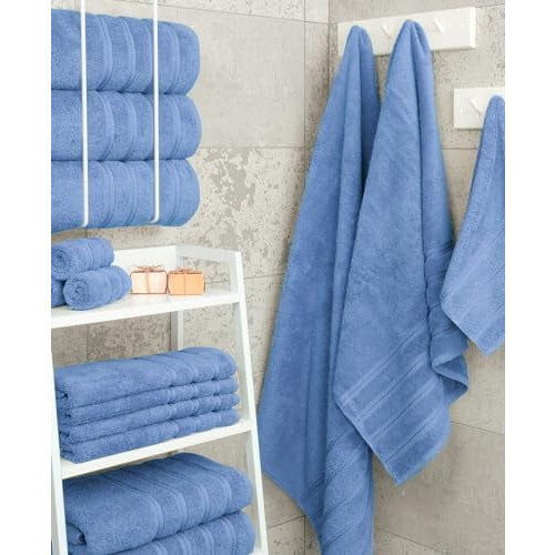 Ensemble de 6 serviettes en coton turc 600 g/m² 1