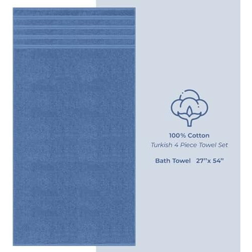 Ensemble de 6 serviettes en coton turc 600 g/m² 2