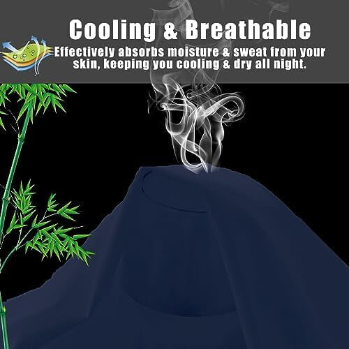 Fronhas de bambu e rayon, tamanho queen, pacote com 2 unidades 2