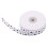 Geribbelde polyester band met sterrenprint, 5 cm 4