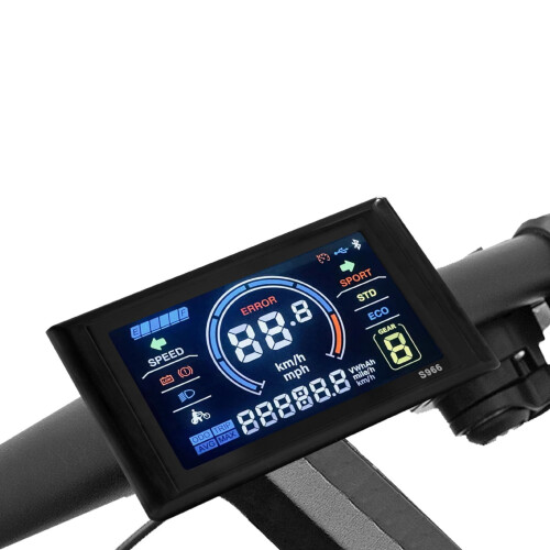 Οθόνη LCD ηλεκτρικού ποδηλάτου 24-72V S966 Έγχρωμη οθόνη, αδιάβροχη, συμβατή με τον 2