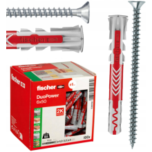Fischer DUOPOWER S Universaldübel Allzweckdübel mit Schraube 8 x 65 mm 25 St.