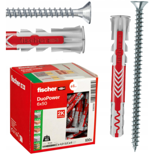 Fischer FISCHER DUOPOWER -TULPPA 8x65 S 25 kpl.