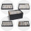 Stackable Jewelry Organizer Trays, Black, 4-Pack 4