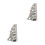 2Pièces Modèles Bâtiment Ruinés Gris En Plastique Pour Table De Sable 3