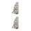2Pièces Modèles Bâtiment Ruinés Gris En Plastique Pour Table De Sable 5