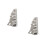 2Pièces Modèles Bâtiment Ruinés Gris En Plastique Pour Table De Sable 7
