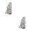 2Pièces Modèles Bâtiment Ruinés Gris En Plastique Pour Table De Sable 8