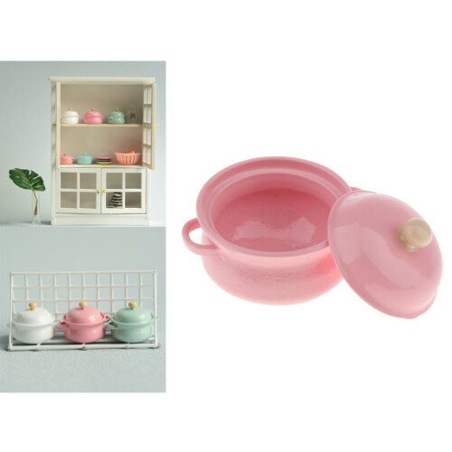 1: Μικροσκοπική κατσαρόλα κουζίνας 12Scale Dollhouse με διακοσμητικά αξεσουάρ κουζίνας 2