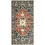 Πλενόμενο χαλί 3x6 Runner, αντιολισθητικό χαλί Boho Vintage για διάδρομο με λαστιχένια 2