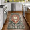 Πλενόμενο χαλί 3x6 Runner, αντιολισθητικό χαλί Boho Vintage για διάδρομο με λαστιχένια 7