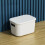 Κουτί αποθήκευσης με καπάκι, τρύπα λαβής, μεγάλη χωρητικότητα, στοιβαζόμενα 4