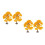 4Pcs Plastic Mini Maple Tree Figurines for Fairy Garden Office Decor 4