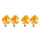 4Pcs Plastic Mini Maple Tree Figurines for Fairy Garden Office Decor 7