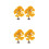 4Pcs Plastic Mini Maple Tree Figurines for Fairy Garden Office Decor 8