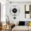 DENEST Acrylic Luxury Pendulum Wall Clock Modern Hanging Clock Swing Timer Office 1