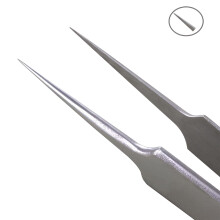 6.5" Stainless Steel Ultra-Fine Tip Tweezers for Weeding, Splinter Removal, Phone Repair, Micro Soldering, Crafting & Facial Hair—Compatible with