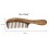 2 Pentes de Cabelo de Sândalo com Dentes Largos – Cabo e Formato de Lua 4