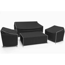 Ensemble de housses imperméables pour mobilier de patio 600D, 4 pièces