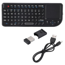 2.4GHz Wireless Touchpad/Rechargeable Ultra Mini Thin USB Backlit Keyboard for /4 for X-BOX 360 with Multimedia Keys Mini Wireless Keyboard