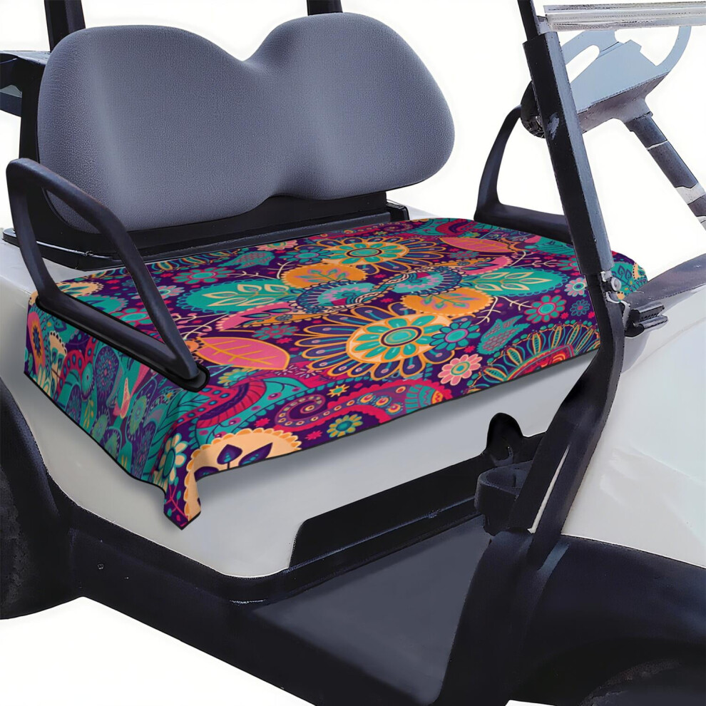 51" X 31" Universal Golf Cart Bench Seat Cover, Compatible With Ezgo, Club Car Ds Precedent, Yamaha Drive, And Icon Front Seats 9180479291732